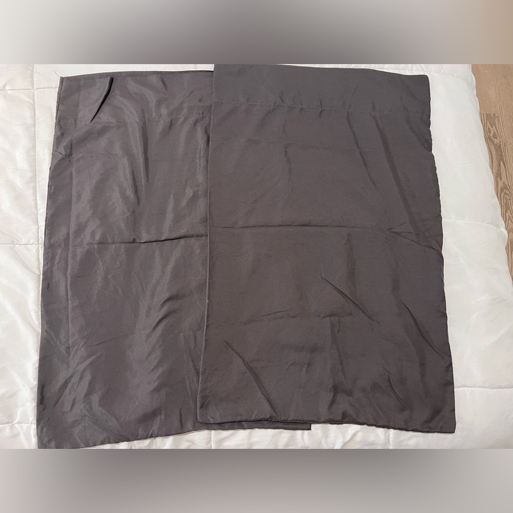 2 new queen grey pillow case